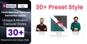 BWD Team Member Carousel Addon For Elementor