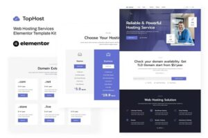 TopHost - Web Hosting Services Elementor Template Kit