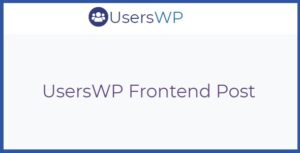 UsersWP Frontend Post