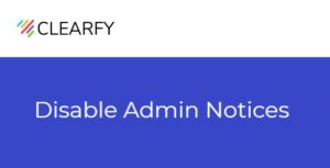 Clearfy Disable Admin Notices