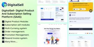 DigitalSell - Digital Product And Subscription Selling Platform (SAAS)