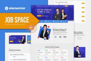 Job Space - Job Board & Recruitment Elementor Template Kit