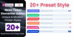 News Ticker Addon For Elementor