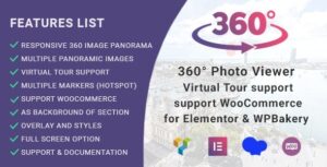 360° Photo Viewer (Virtual Tour) for Elementor