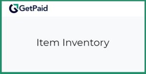 Get Paid Item Inventory Addon