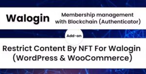 Restrict Content By NFT For Walogin (WordPress)