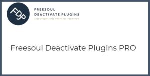 Freesoul Deactivate Plugins PRO