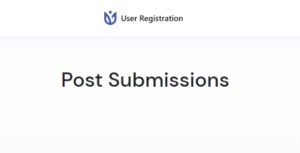 User Registration Post Submissions