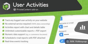 PrivateContent User Activities add-on