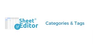 WP Sheet Editor Bulk Edit Categories