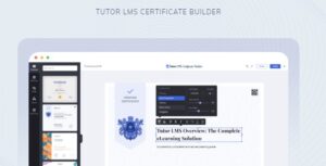 Tutor LMS Certificate Builder