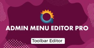 Admin Menu Editor Pro WP Toolbar Editor