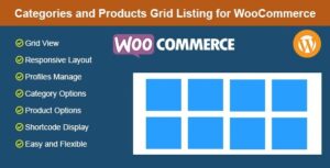 Categories and Products Grid Listing for WooCommerce