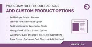 WooCommerce Custom Product Addons