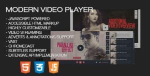 Modern Video Player for Wordpress