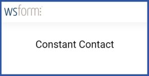 WS Form PRO Constant Contact