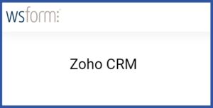 WS Form PRO Zoho CRM