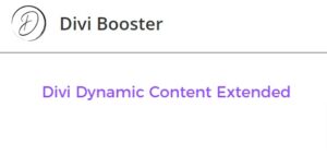 Divi Dynamic Content Extended