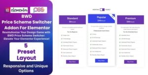 BWD Pricing Scheme Switcher Addon For Elementor