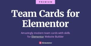 Team Cards for Elementor
