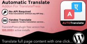 Automatic Translate Addon For TranslatePress Pro