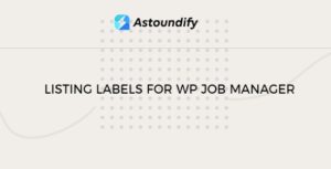WP Job Manager Listing Labels