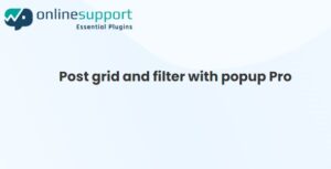 WP OnlineSupport Post grid and filter with popup Pro