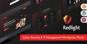 Redlight Cyber Security & IT Management WordPress Theme