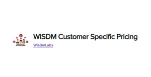 WISDM Customer Specific Pricing