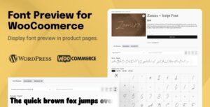 TW Font Preview for WooCommerce