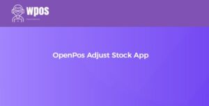 OpenPos Adjust Stock App