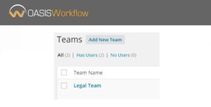 OASIS Workflow Teams