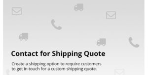 Contact for Shipping Quote for WooCommerce